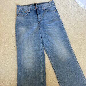 J. Crew wide-leg crop jean in all day stretch size 28 tall